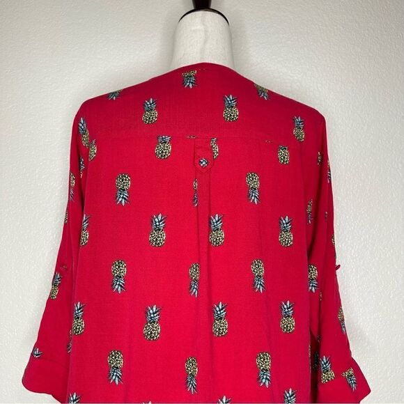 Torrid Harper Pineapple Print Pullover Top - Picture 8 of 13